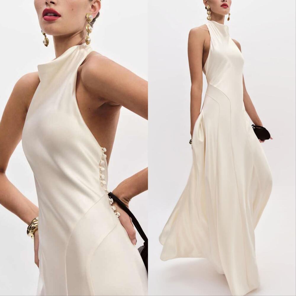 Reformation Roy Satin Dress - Picture 2 of 7